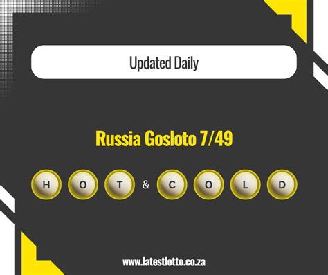 7/49 hot and cold numbers|Russia Gosloto 7/49 Latest Results .